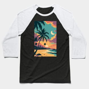 Sunset at the beach Baseball T-Shirt